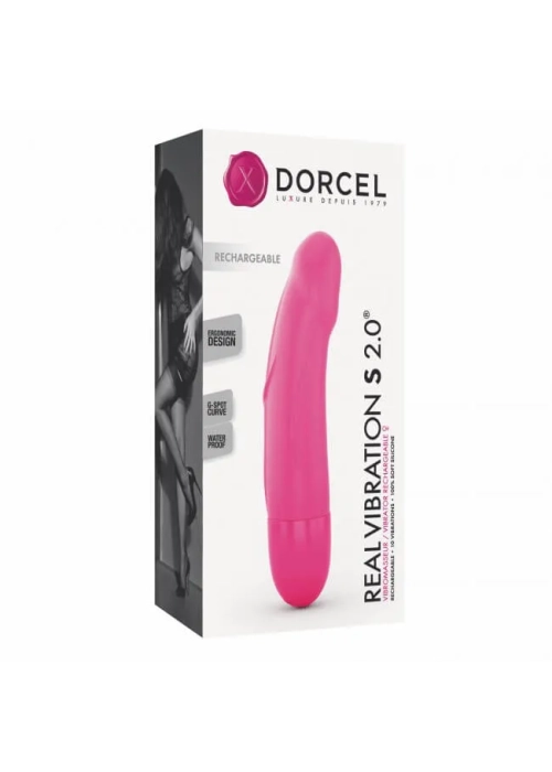 Nabíjateľný vibrátor DORCEL REAL VIBRATIONS S PINK 2.0 - RECHARGEABLE