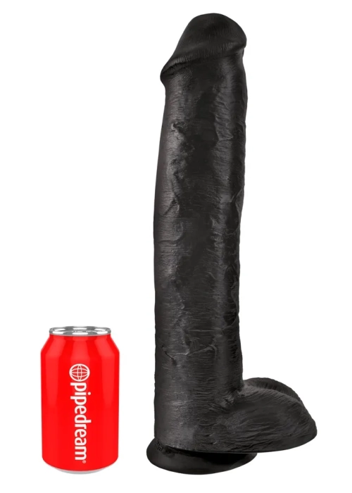 Gigantické XXL dildo s prísavkou King Cock 38cm