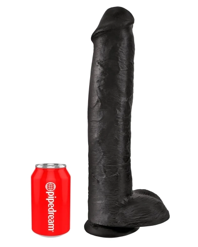 Gigantické XXL dildo s prísavkou King Cock 38cm