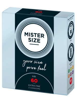 Tenký kondóm Mister Size  60mm 3ks