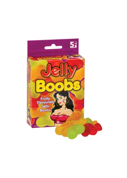 Gumené cukríky v tvare pŕs s ovocnou príchuťou Jelly Boobs 120g