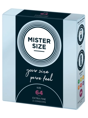 Mister Size tenký kondóm  64mm 3ks