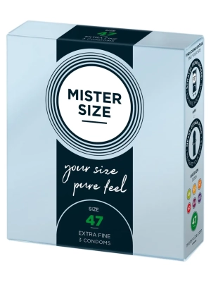 Tenký kondóm Mister Size  47mm 3ks