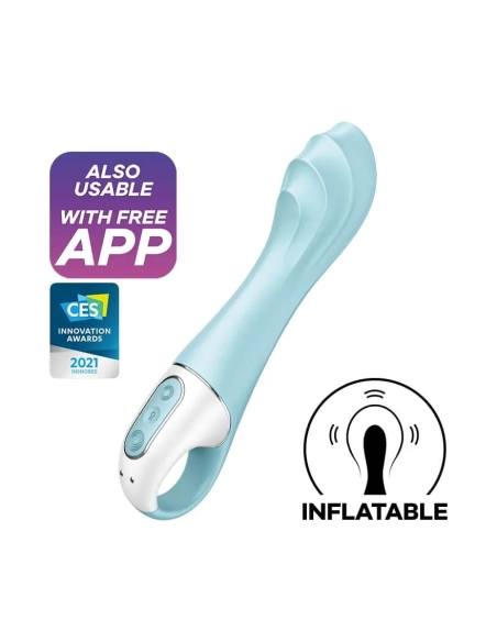 Inteligentný pumpovateľný vibrátor Satisfyer 5 Connect App modrá|Bod G vibrátory|69shop.sk - staráme sa o Vaše potešenie