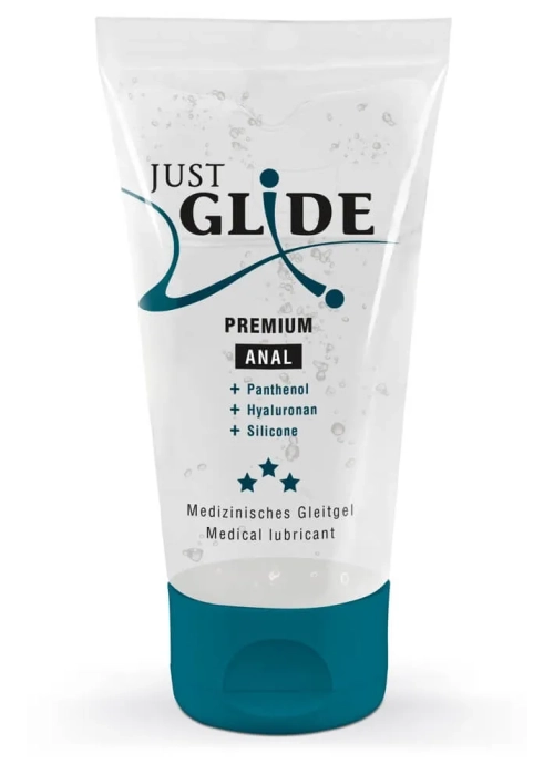 Vyživujúci a upokojujúci análny lubrikant Just Glide Premium Anal 50ml