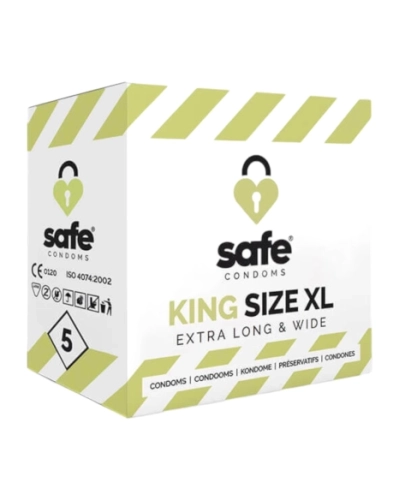 SAFE King Size XL extra veľké kondómy 5 ks