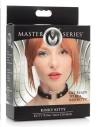 Master Series Kinky Kitty obojok s hlavou mačky hoop