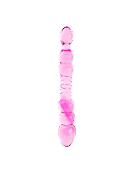 / FEELZTOYS GLAZZZ Lucid Dreams - sklenené dildo s korálkami (ružové)