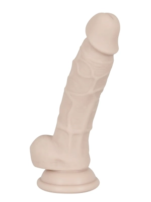 Realistický umelý penis s prísavkou stredný