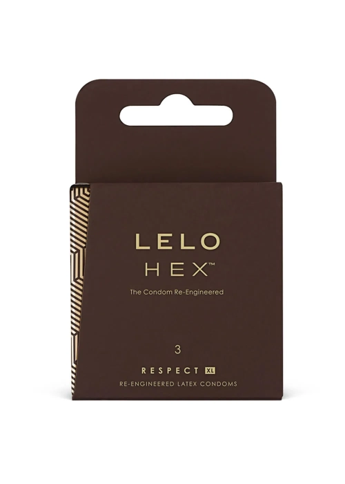 Veľké kondómy LELO HEX Condoms Respect XL 3 ks