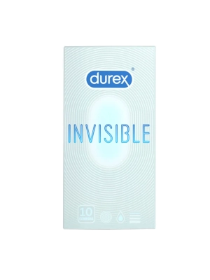 Extra tenké senzitívne kondómy Durex Invisible 10ks