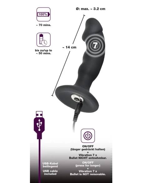 Análny vibráto Black Velvet Cordless Penis Anal Vibrator|Stimulácia a masáž prostaty|69shop.sk - staráme sa o Vaše potešenie