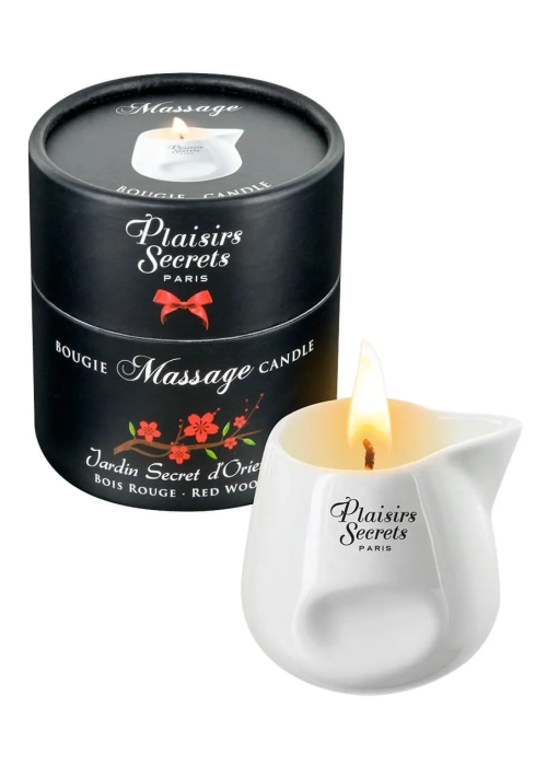 Masážna sviečka massage Candle Red Wood 80 ml