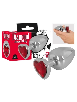 Análny kolík so šperkom Diamond anal plug  159g