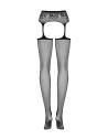 Sexi pančuchy s podväzkami Obsessive  Garter Stockings S307 Black S/M/L|Pančuchy a podväzky|69shop.sk - staráme sa o Vaše potešenie