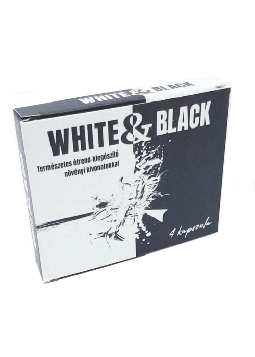 White & Black silný výživový doplnok pre mužov 4ks