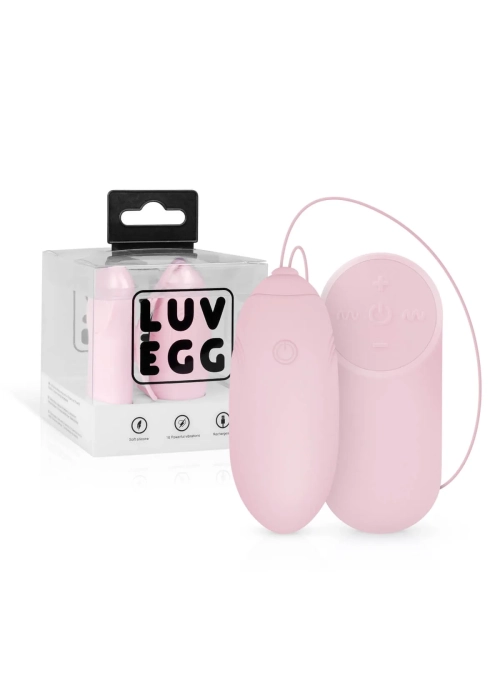 LUV EGG nabíjacie vibračné vajíčko na diaľkové ovládanie ružové